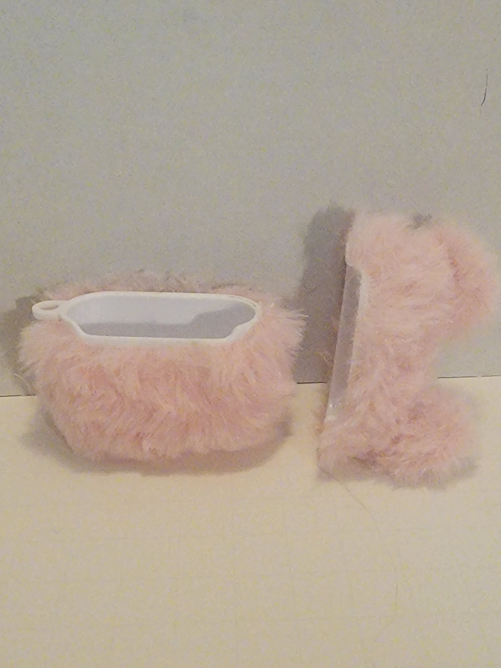 BabyBears Fluffy Plush 🩷Pink Bunny🩷 Airpod Case - (Airpods Gen 4) - Picture 4 of 4
